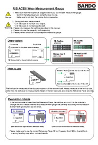 Bando Rib Ace® Belt Wear Gauge